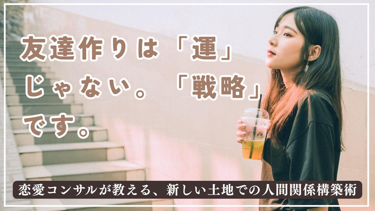 転勤先で友達がいないあなたへ。孤独を抜け出す戦略的コミュニケーション術