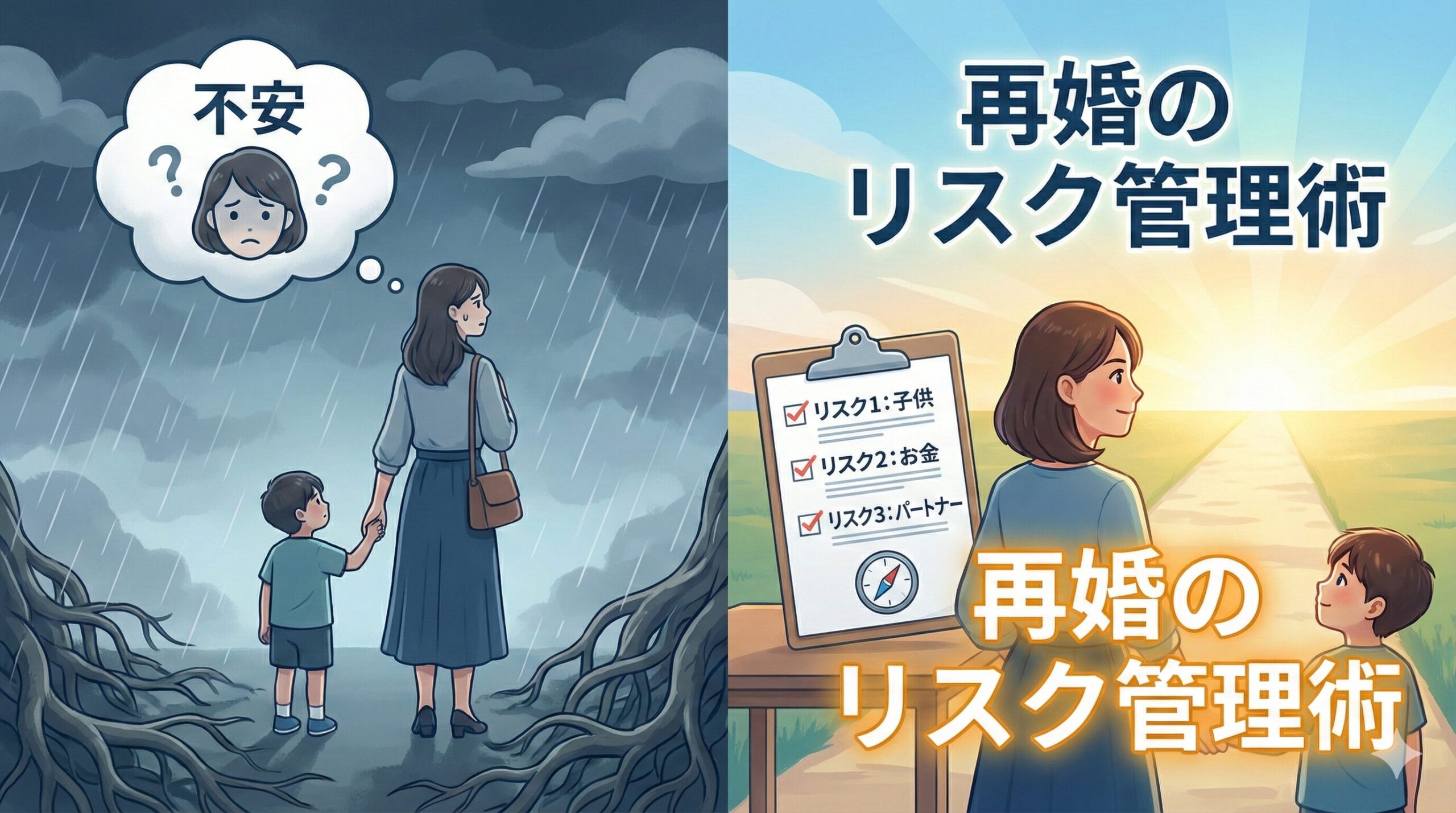 再婚したいけど不安？それは「正解」です。恋愛コンサルが教える、失敗率をゼロに近づけるリスク管理術