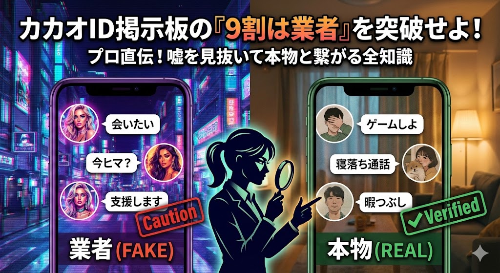 カカオID掲示板の「9割は業者」を突破して本当に会える友達を探す知識