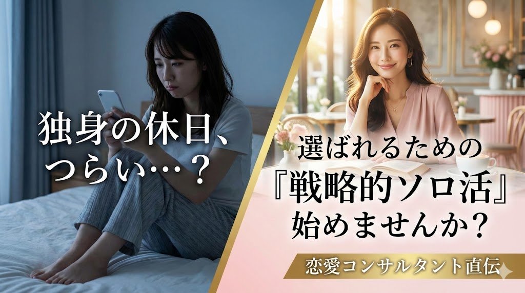 独身の休日がつらい?それは貴女が「選ばれる準備」をしていないからです