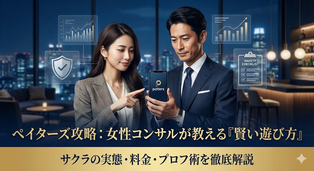 ペイターズ(paters)の評判は？女性コンサルが教える「サクラの実態」と「賢い遊び方」