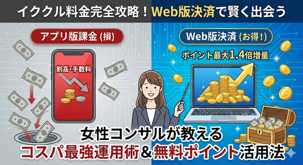 イククルの料金を女性コンサルが完全解説！アプリ課金はNG？賢い男性のコスパ攻略法
