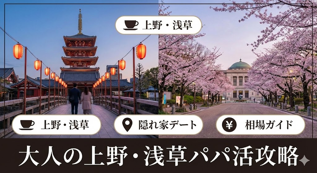 上野・浅草パパ活の相場と隠れ家デート｜プロが教える「痛くない」大人の遊び方
