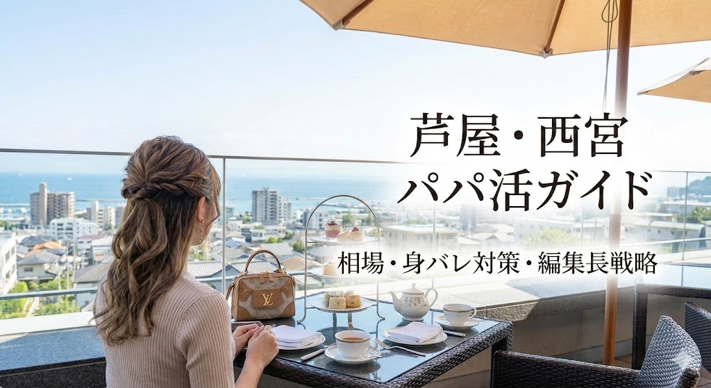 【2025年現地調査】芦屋・西宮のパパ活相場は？編集長が教える「身バレせず」太パパと出会う最短ルート