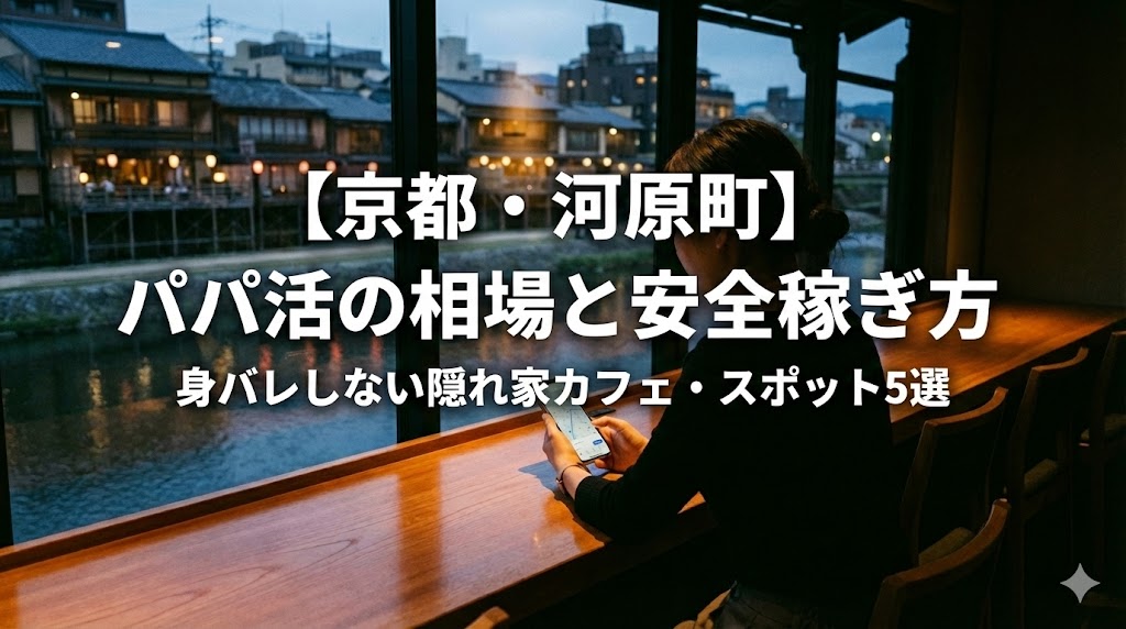 【京都・河原町】パパ活のお手当相場と身バレしない稼ぎ方｜安全なカフェ・スポット5選