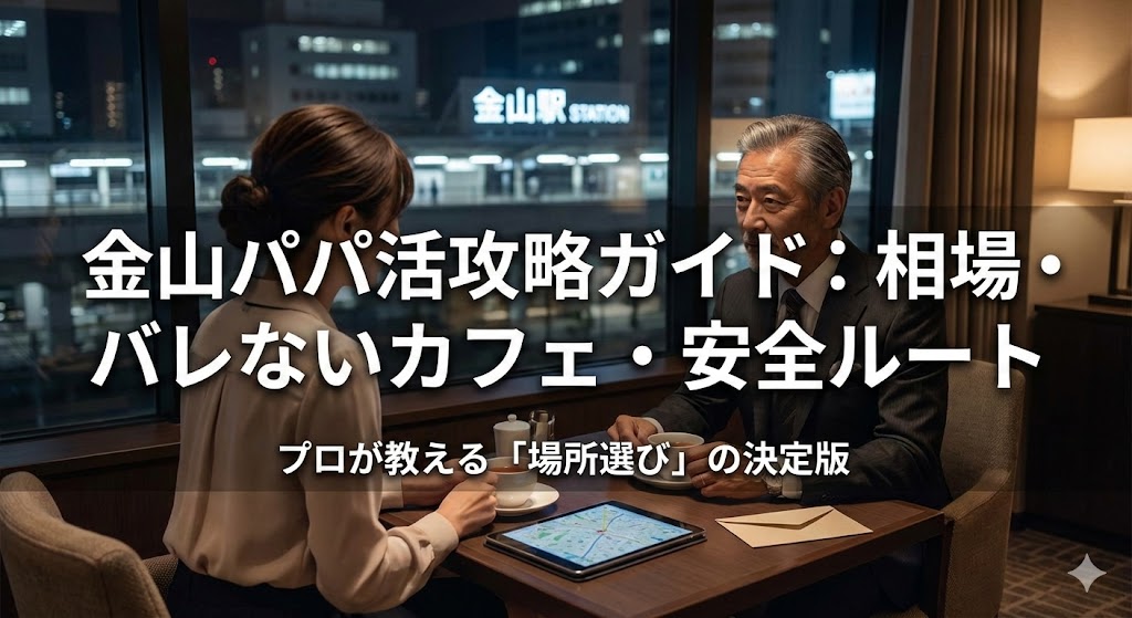 金山パパ活の相場と顔合わせ場所マップ｜プロが教える「バレない」店選びと安全対策