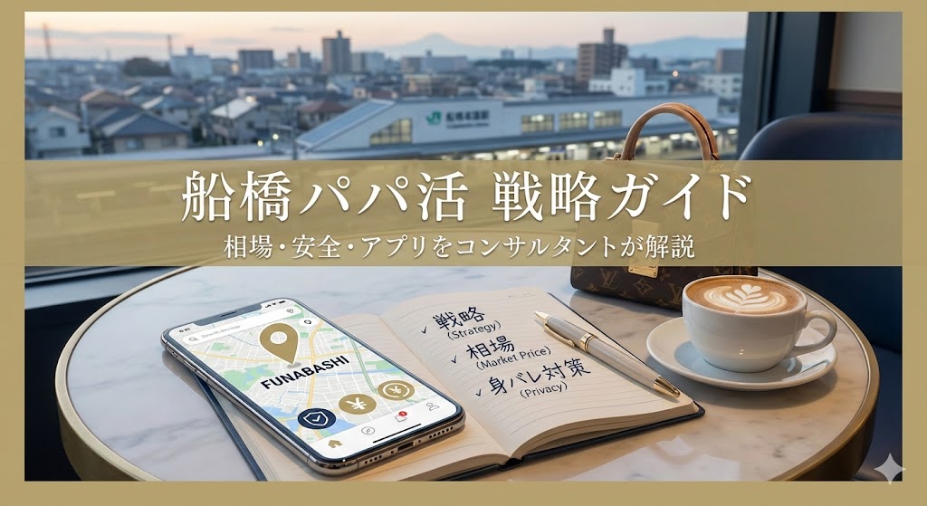 船橋でパパ活！相場や身バレしない待ち合わせ場所、安全なアプリを恋愛コンサルが戦略的に解説