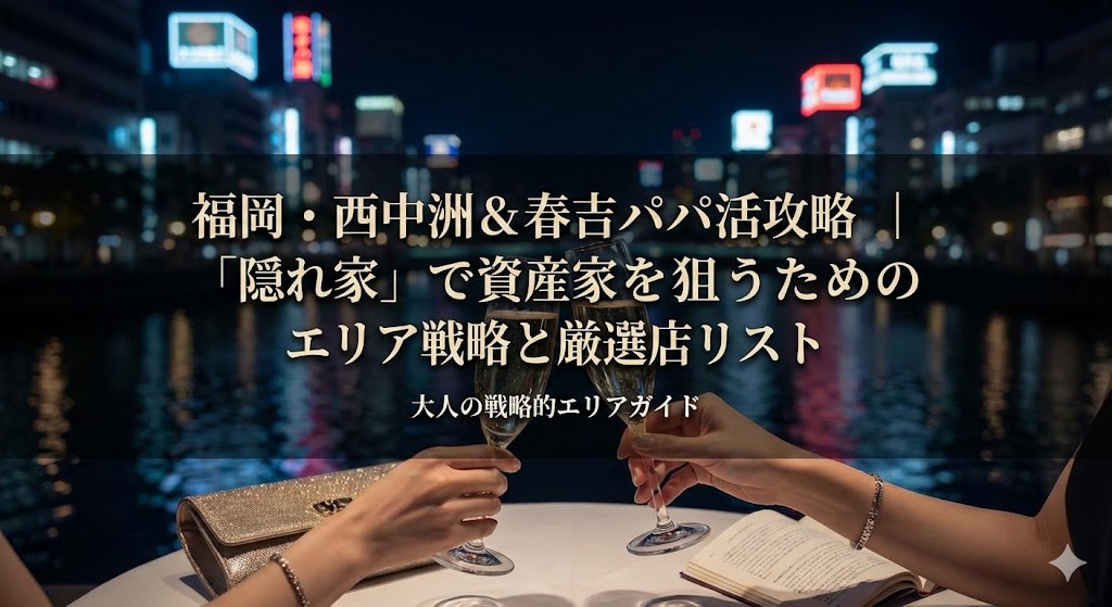 福岡・西中洲＆春吉パパ活攻略｜「隠れ家」で資産家を狙うためのエリア戦略と厳選店リスト