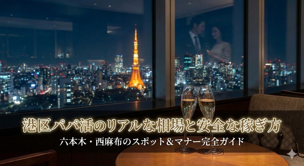 港区パパ活のリアルな相場と安全な稼ぎ方|六本木・西麻布のスポット&マナー完全ガイド