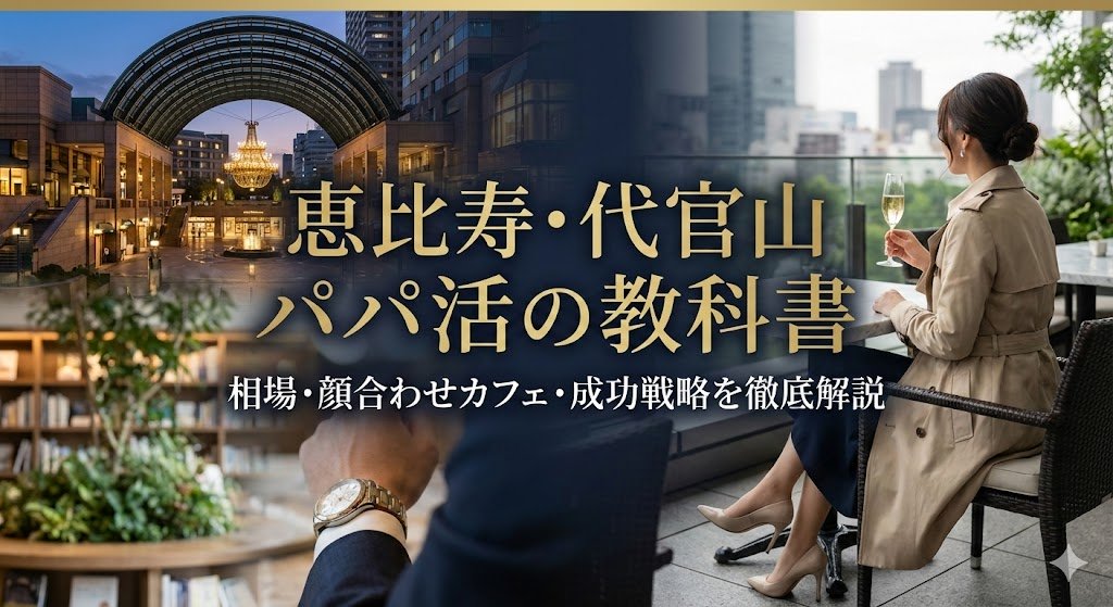 恵比寿・代官山パパ活の教科書|相場・顔合わせカフェ・太パパの特徴を徹底解説