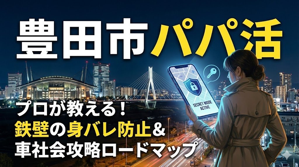 豊田市でパパ活はバレる？プロが教える「鉄壁の身バレ防止」と「車社会リスク」完全攻略ロードマップ
