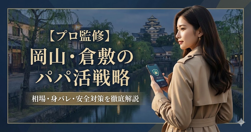 岡山・倉敷のパパ活は稼げる？相場・身バレ対策・安全なアプリを徹底解説