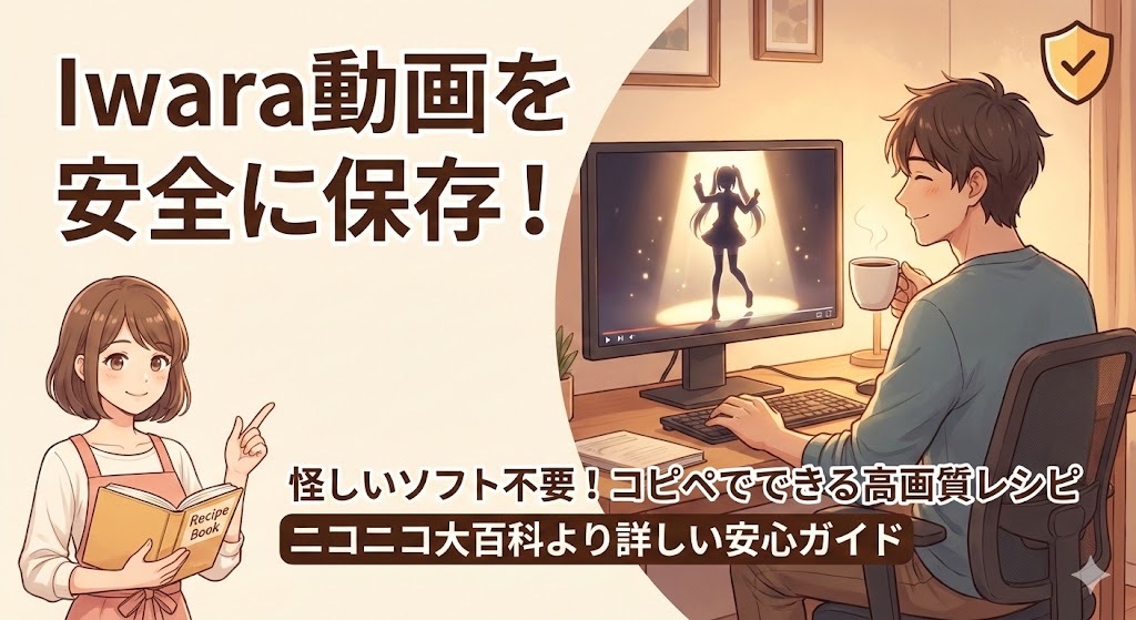 【保存版】Iwara動画を安全にダウンロードする方法！ニコニコ大百科より詳しい「怪しいソフトお断り」の保存レシピ